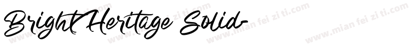 Bright Heritage Solid字体转换